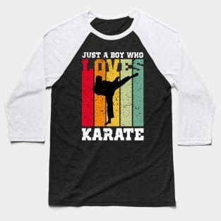 just a boy who loves karate Baseball T-Shirt